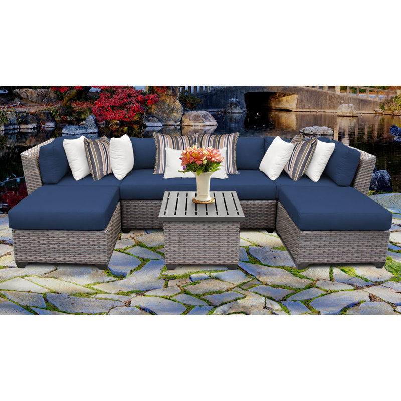 Caden 7 Piece Sectional Seating Group with Cushions & Reviews Joss & Main